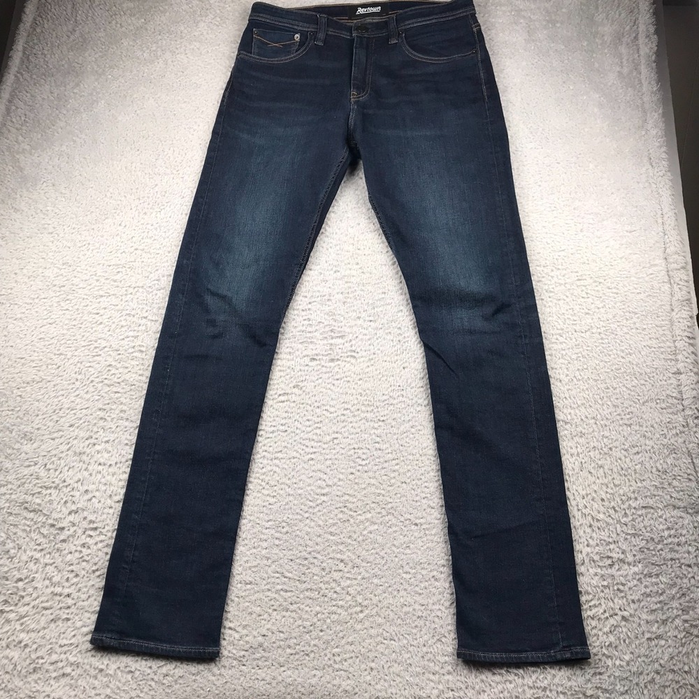 Revtown Taper Jeans Mens 32 (33x34) Dark Wash Stretch Decade Denim